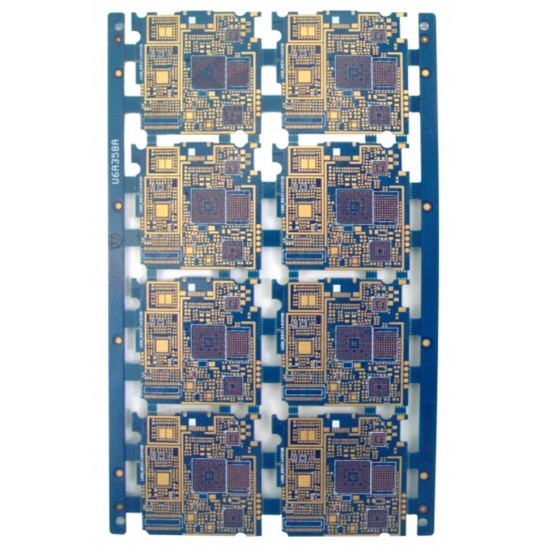 4 layer high frequency HDI Hybrid PCB Vias filled with Resin